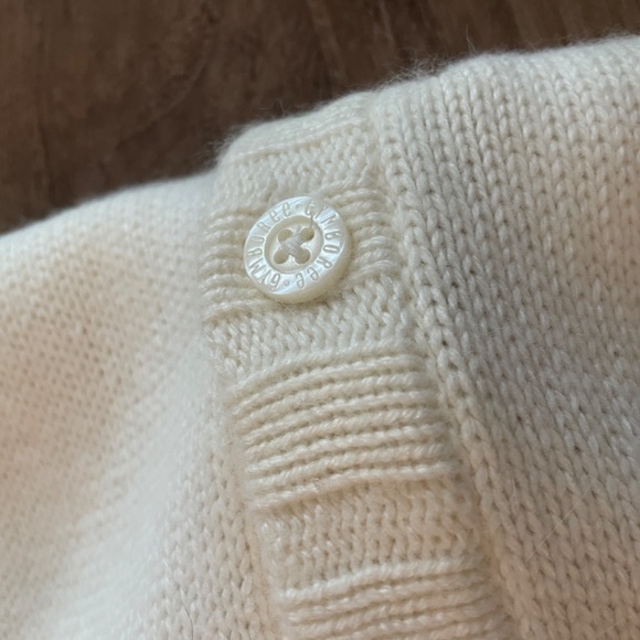 Cashmere Button-Down Long Sweater Tunic With Sequins - Size XXS - Like New - Picture 7 of 9